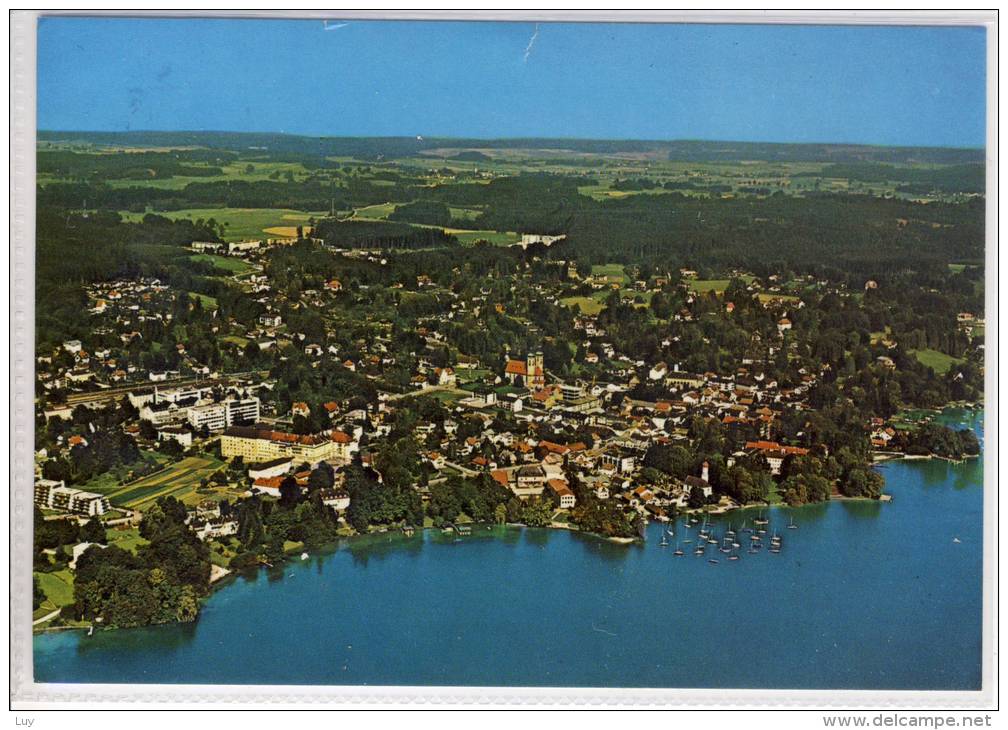 TUTZING Am Starnbergersee, Flugbild,  Sondermarke Und Schöner Stempel - Tutzing