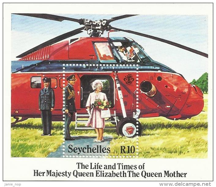 Seychelles 1985 Queen Mother 85th Birthday Souvenir Sheet MNH - Seychellen (1976-...)