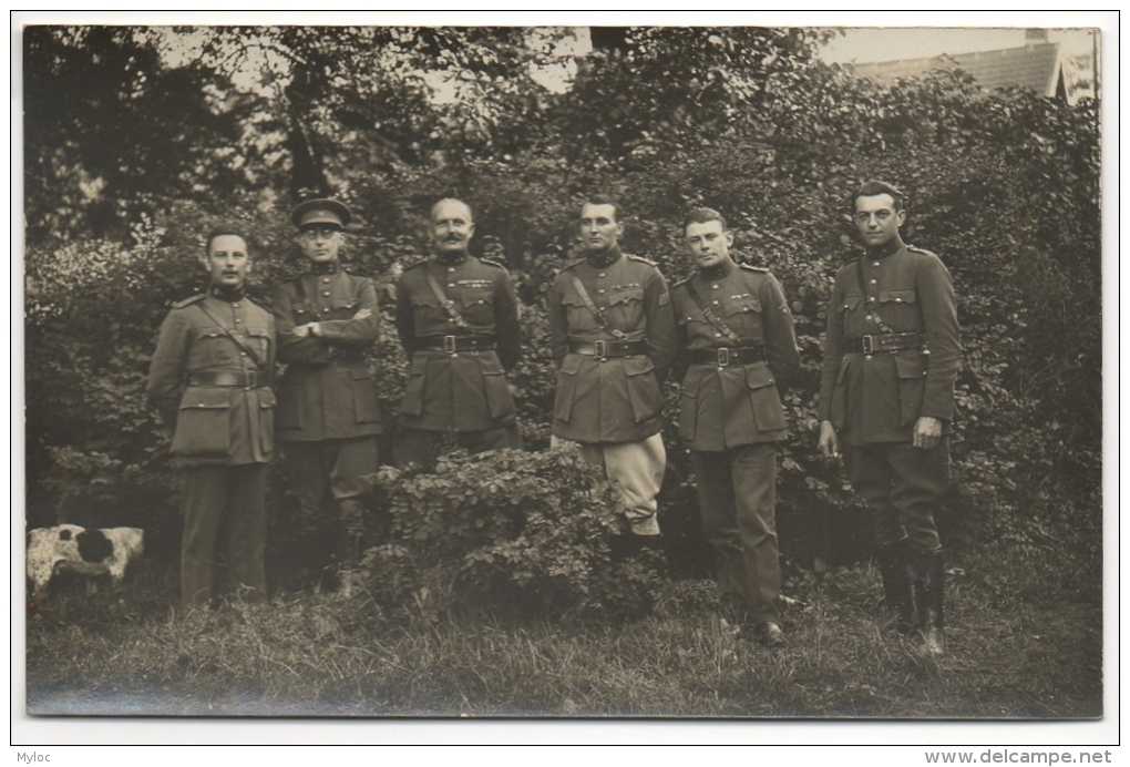 Carte Photo. Militaria. Groupe D'Officiers En Septembre  1929. A Situer. - Guerra, Militari