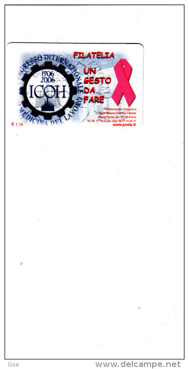 ITALIA  2006 - Congresso Int. Medicina Sul Lavoro - Cartes Philatéliques