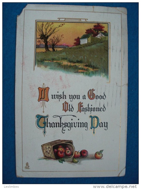 Raphael Tuck & Sons "Thanksgiving" Series No.192 - Thanksgiving