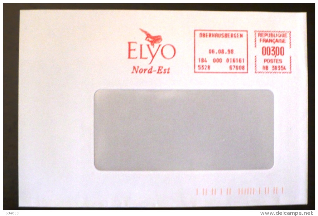 FRANCE Empreinte Mecanique Oiseaux, ELYO, 1998 - Mechanical Postmarks (Advertisement)