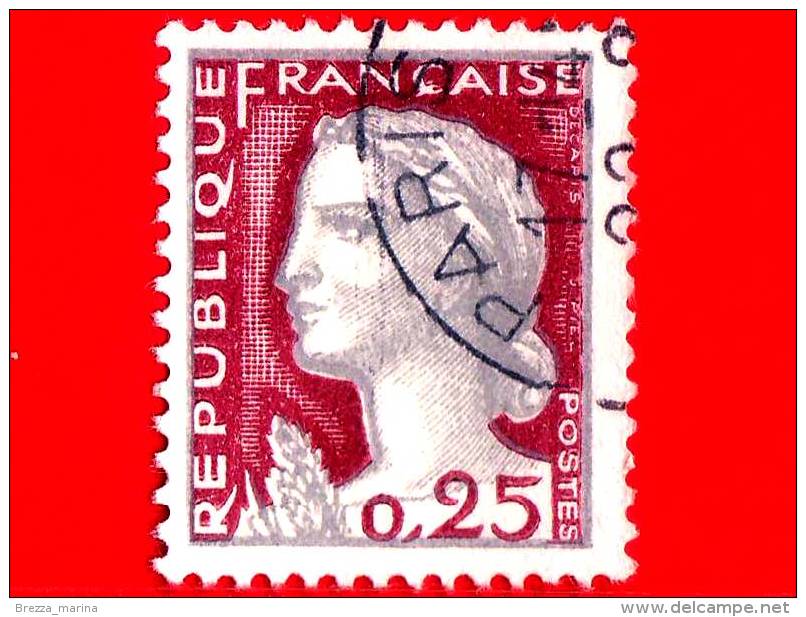 FRANCIA - 1960 - USATO - Marianna Di Decaris - 0.25 - 1962-1965 Gallo De Decaris