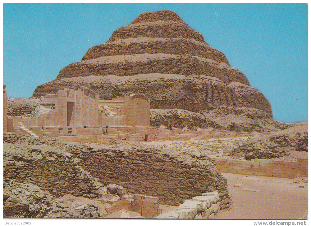 BF27200 Sakkara King Zoser S Step Pyramid  Egypt  Front/back Image - Pyramiden