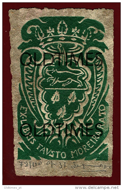 PORTUGAL - EX-LIBRIS - FAUSTO MOREIRA RATO - TIRAGEM 78/100 - 1930 ORIGINAL AUTOGRAPH PRINT - Exlibris