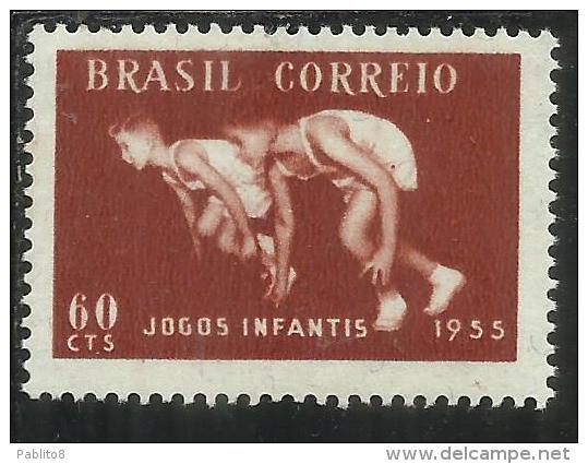 BRAZIL - BRASIL - BRASILE - BRÉSIL 1955 SPORT CHILDREN GAMES YOUTH GIOCHI GIOVANILI MNH - Ungebraucht