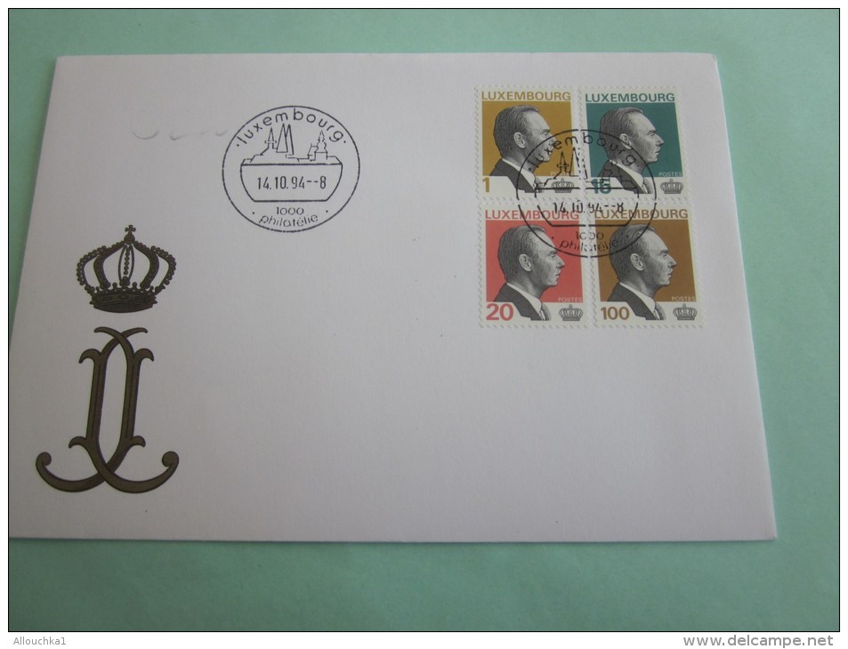 Luxembourg Philatélie 14/10/1994Lettre De Letter Cover Lettera  Marcophilie Bloc De Quatre Timbres - Machines à Affranchir (EMA)