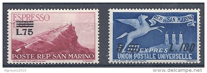 140015382  SAN MARINO   YVERT  EXPRESSO  Nº  23/4  */MH - Express Letter Stamps