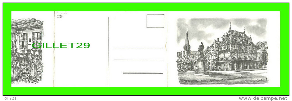 HOORN, NETHERLAND - CAFE RESTAURANT DE MAAG - 3 POSTCARDS IN PERFECT CONDITION - BROBBEL H-SUM - - Hoorn