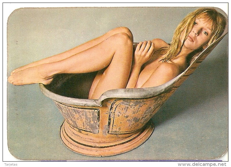 CALENDARIO DEL AÑO 1974 DE UNA CHICA SEXI (NUDE) (CALENDRIER-CALENDAR) TRANSPORTES ALAMO - Small : 1971-80