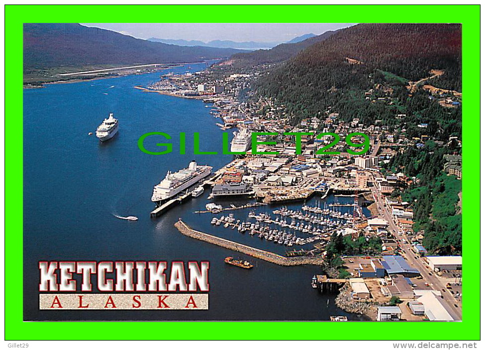 KETCHIKAN, ALASKA - CRUISE SHIPS FILL THE HARBOR - PHOTO, JOE LUMAN - ARTIC CIRCLE ENTERPRISES - - Other & Unclassified