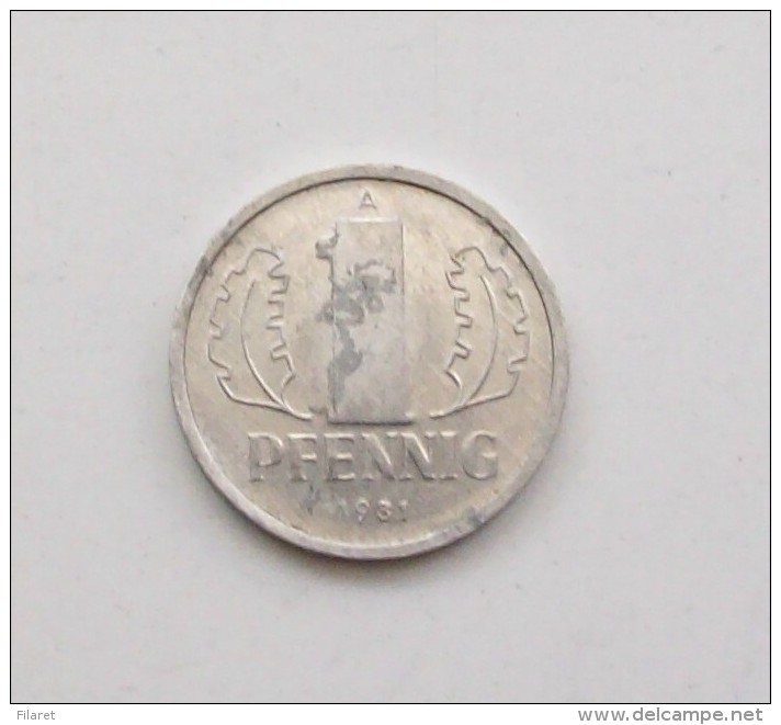 GERMANY DEMOCRATIC REPUBLIC-1 PFENNING - 1 Pfennig
