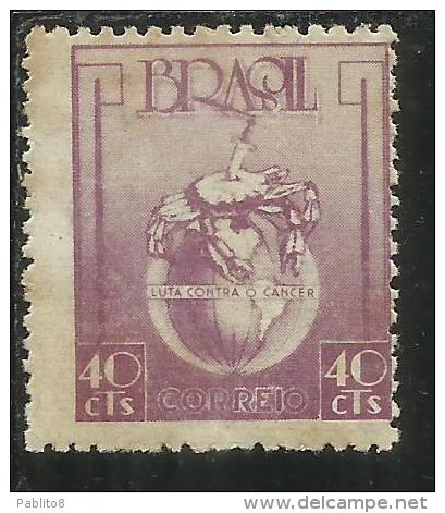 BRAZIL - BRASIL - BRASILE - BRÉSIL 1948 AGAINST LOTTA CONTRO IL CANCRO ANTI-CANCER PUBLICITY  MNH - Unused Stamps