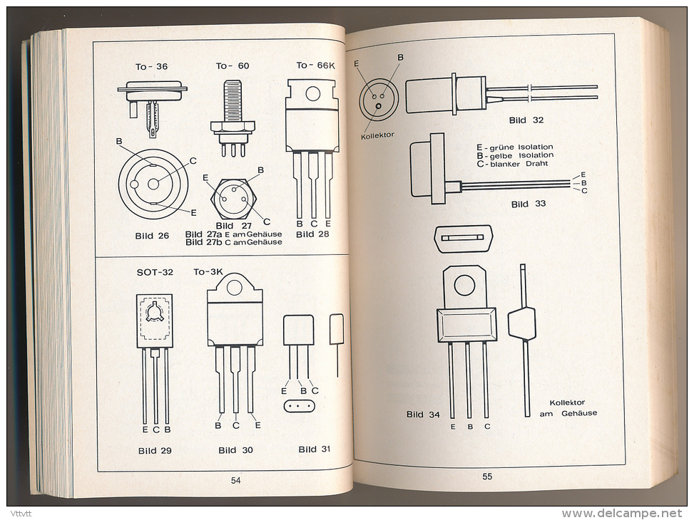 Livre Technique : Datentabelle Transistoren, Caractéristique Transistor, Europa, Band 1 en 4 langues, 227 pages