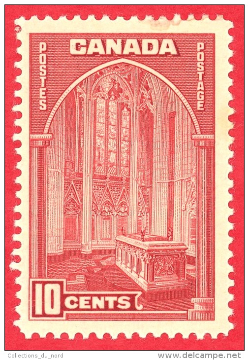 Canada #  241 - 10 Cents - Mint  - Dated  1938 - Memorial Chamber / Chapelle Du Souvenir - Ungebraucht