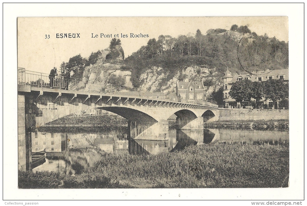 Cp, Belgique, Esneux, Le Pont Et Les Roches, Voyagée - Esneux