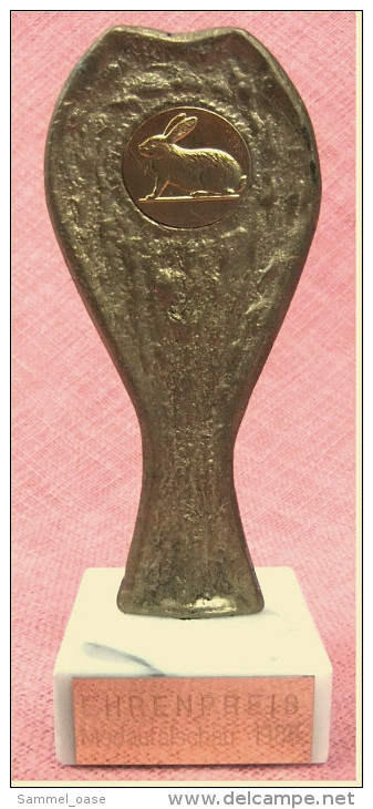 Pokal Kaninchen-Zucht-Verein  -  Ehrenpreis Modautalschau  -  Ca. 19 Cm Länge  -  Von 1985 - Sonstige & Ohne Zuordnung