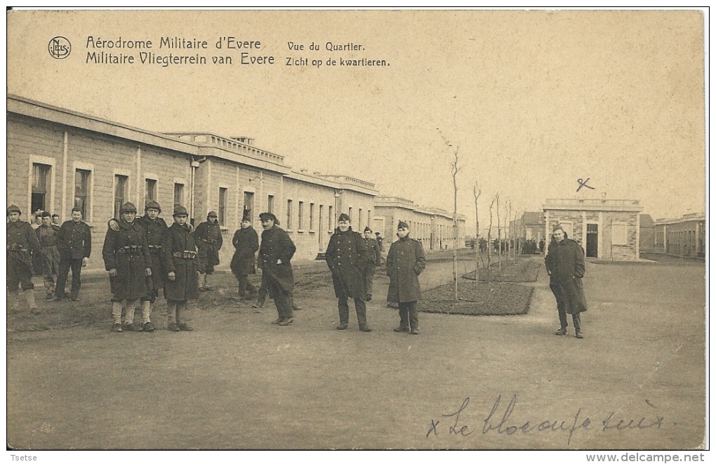Evere - Aérodrome Militaire /Militaire Vliegterrein - Vue Du Quartier / Zicht Op De Kwartieren - 1926 ( Voir Verso ) - Evere