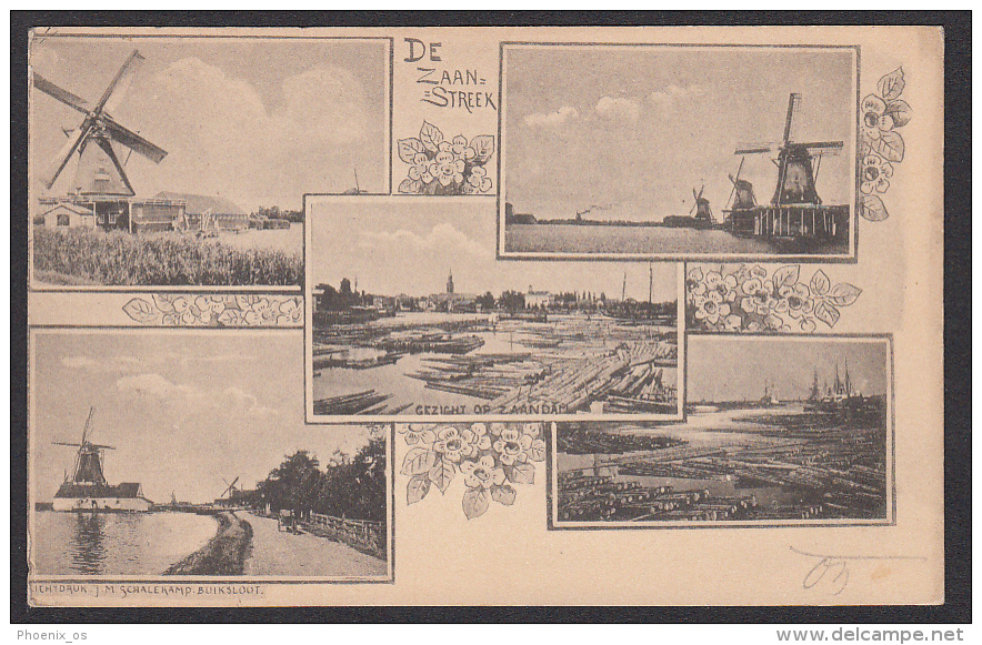 NETHERLANDS - Zaanstreek, Zaan - Windmills, Windmühlen, Year 1903 - Zaanstreek