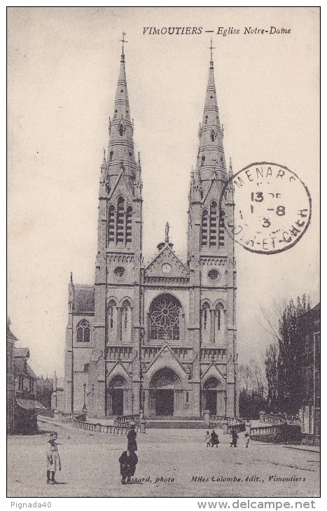 Cp , 61 , VIMOUTIERS , Église Notre-Dame - Vimoutiers