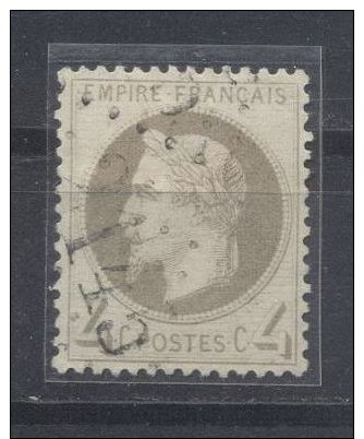 Frankreich, ° (gest., Obl., Used);s. Scan, 1863, Napoleon III.grau,  (Laure), YT: 27 /  Michel 26b - 1863-1870 Napoléon III. Laure