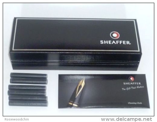 Sheaffer Agio Black Laque Featuring Gold Tone Trim Fountain Pen** (#3) - Penne