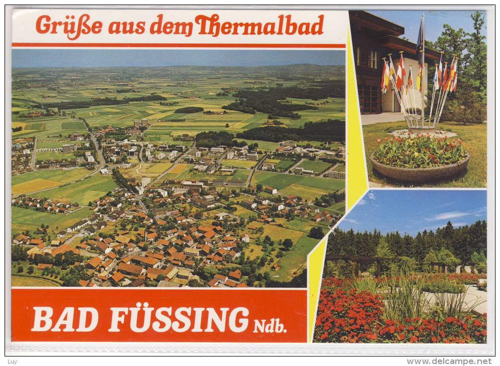 Grüße Aus BAD FÜSSING - Panorama, Luftbild, Flugaufnahme - Bad Füssing