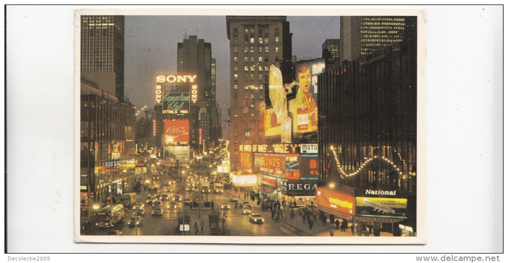 BF28002 New York Times Square At Night  USA Front/back Image - Time Square