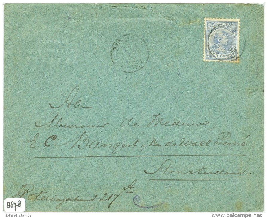 BRIEFOMSLAG Uit 1893 Van AMSTERDAM Naar ZUTPHEN  (8878) - Brieven En Documenten