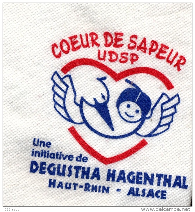 Theme Pompier Sweet Tee-shirt Taille XL Coeur De Sapeur UDSP Haut Rhin - Firemen