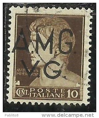 VENEZIA GIULIA 1945 - 1947 TRIESTE AMGVG 1945-7 POSTA ORDINARIA C. 10 (I) TIMBRATO USED - Oblitérés