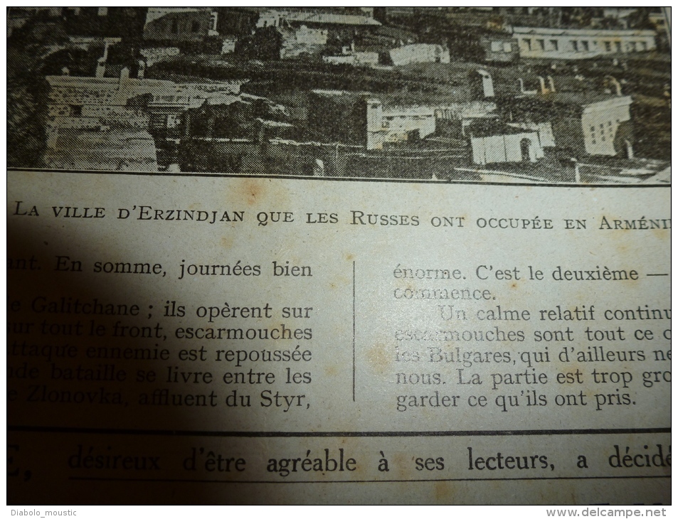 1916 LPDF: Frise;Avion de guerre;Prisonniers allemands;Les CHIENS de GUERRE;Belgique et les belges ERZINDJAN;Malines etc