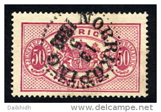 SWEDEN 1892 Official 50 öre Carmine Type II Perforated 13  Used.  SG O39e,  Facit  TJ22B - Officials