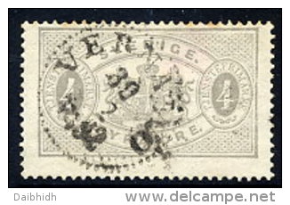 SWEDEN 1882 Official 4 öre Grey Perforated 13   Used.  SG O29a, Michel 2Ba - Service