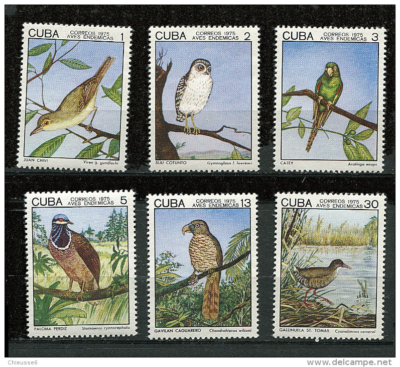 Cuba ** N° 1853 à 1858 - Oiseaux De Cuba - Neufs