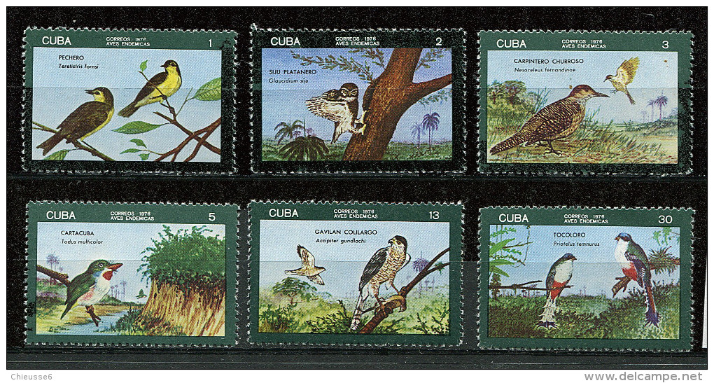 Cuba ** N° 1938 à 1943 - Oiseaux De Cuba - Unused Stamps