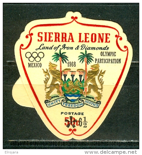 SIERRA LEONE 5 Stamps Self Adhesive - Summer 1968: Mexico City