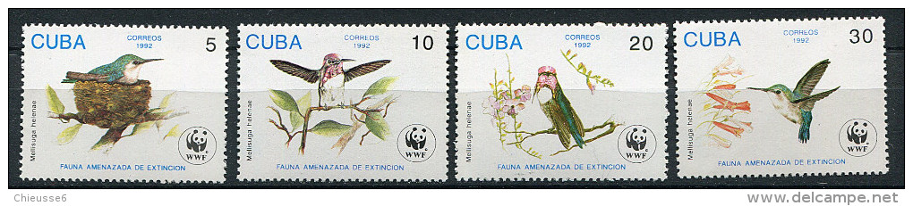 Cuba ** N° 3224 à 3227 - Oiseaux-mouche - Unused Stamps