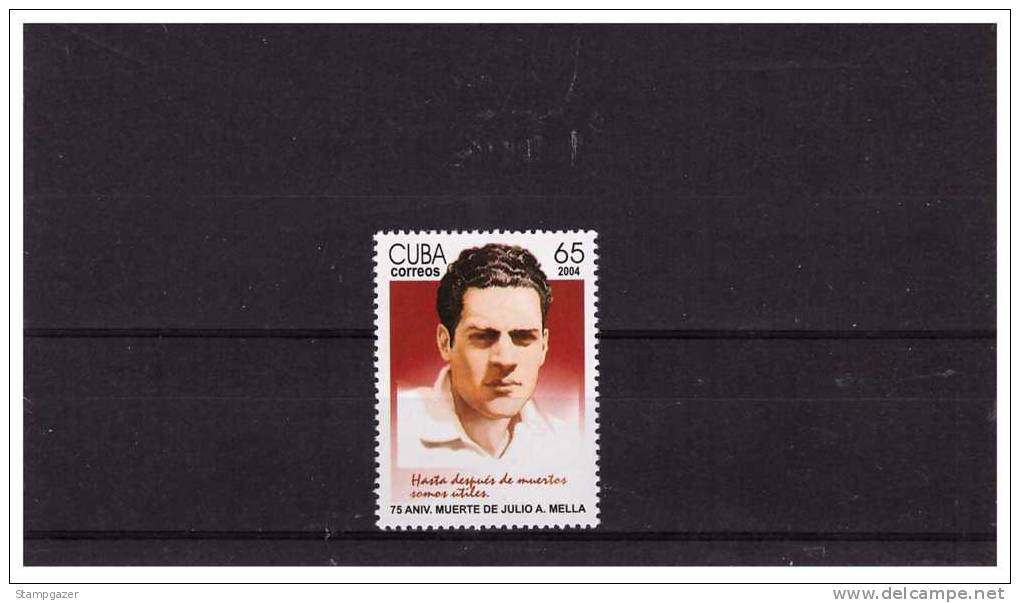 2004  JULIO ANTONIO MELLA'S DEATH 1 VALUE  MNH - Unused Stamps