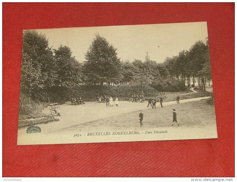 BRUXELLES -  KOEKELBERG  -  Une Allée Du Parc   -  1904  -  (2 Scans) - Koekelberg