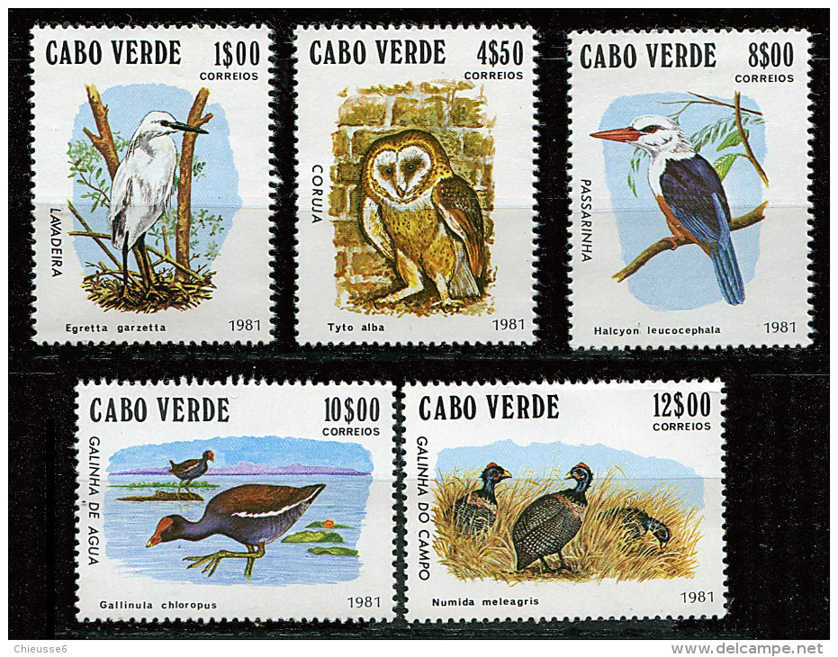 Cap-Vert** N° 450B à 450F - Oiseaux - Cape Verde