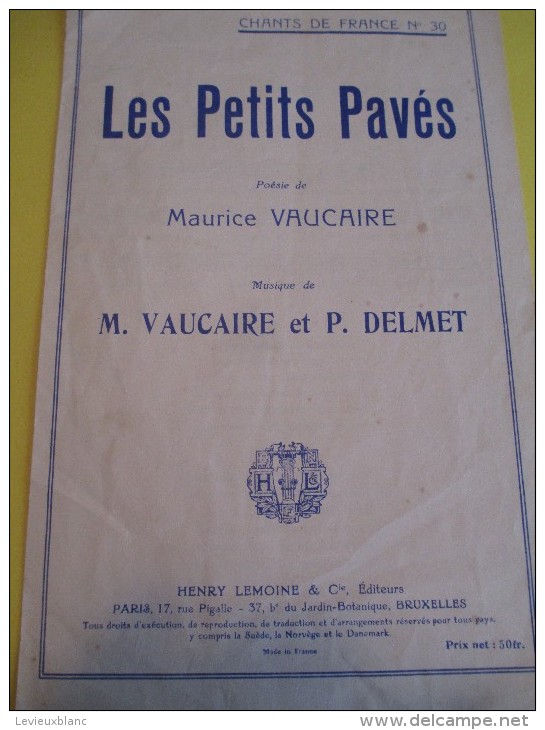 Les Petits Pavés/Maurice Vaucaire/Paul Delmet / 1956     PART45 - Noten & Partituren