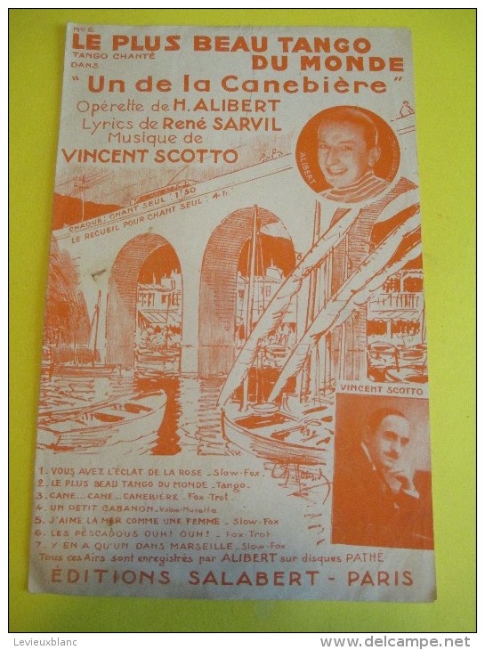 Le Plus Beau Tango Du Monde/ Alibert/ Vincent Scotto / 1930-1940   PART46 - Partitions Musicales Anciennes