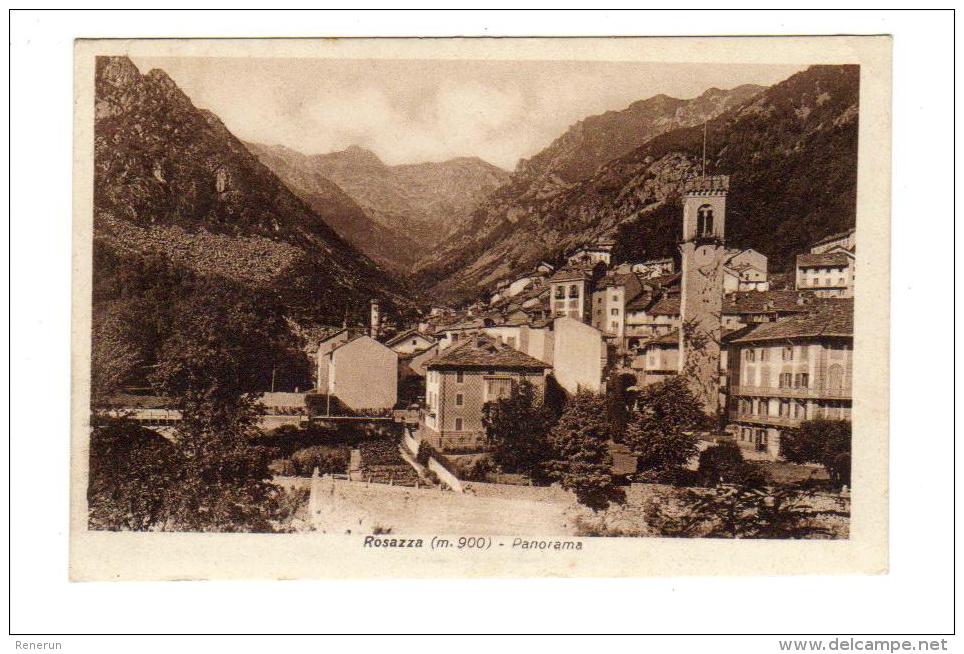 Italie Italia Biella ROSAZZA  26-7-1934 + Scanner Verso Piemont Piemonte - Biella