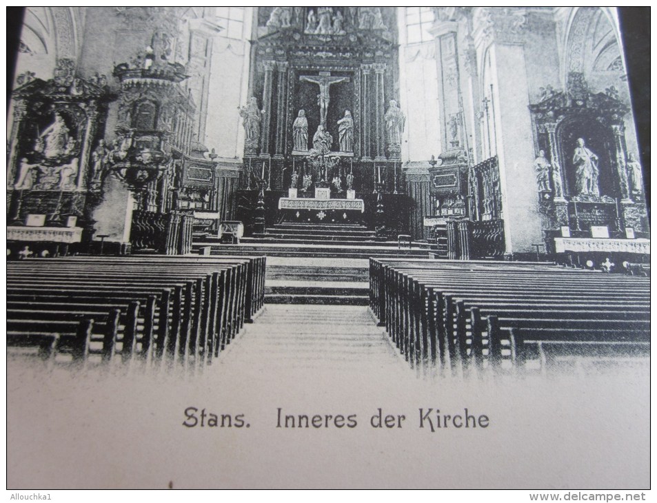 CPA PRECURSEUR CARTE  POSTALE De La Suisse  Helvetia STANS INNERES DER KIRCHE - Stans