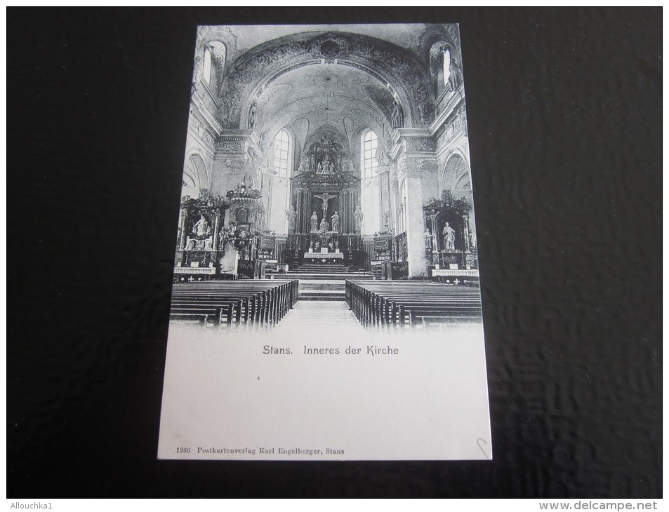 CPA PRECURSEUR CARTE  POSTALE De La Suisse  Helvetia STANS INNERES DER KIRCHE - Stans