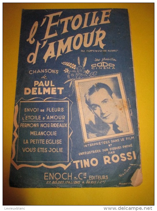 L'Etoile D'Amour/Tino Rossi/Paul Delmet /Vers 1950  PART54 - Partitions Musicales Anciennes