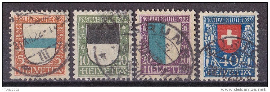 X_ Schweiz - Mi.Nr. 175 - 178 - Gestempelt Used - Pro Juventute - Gebraucht