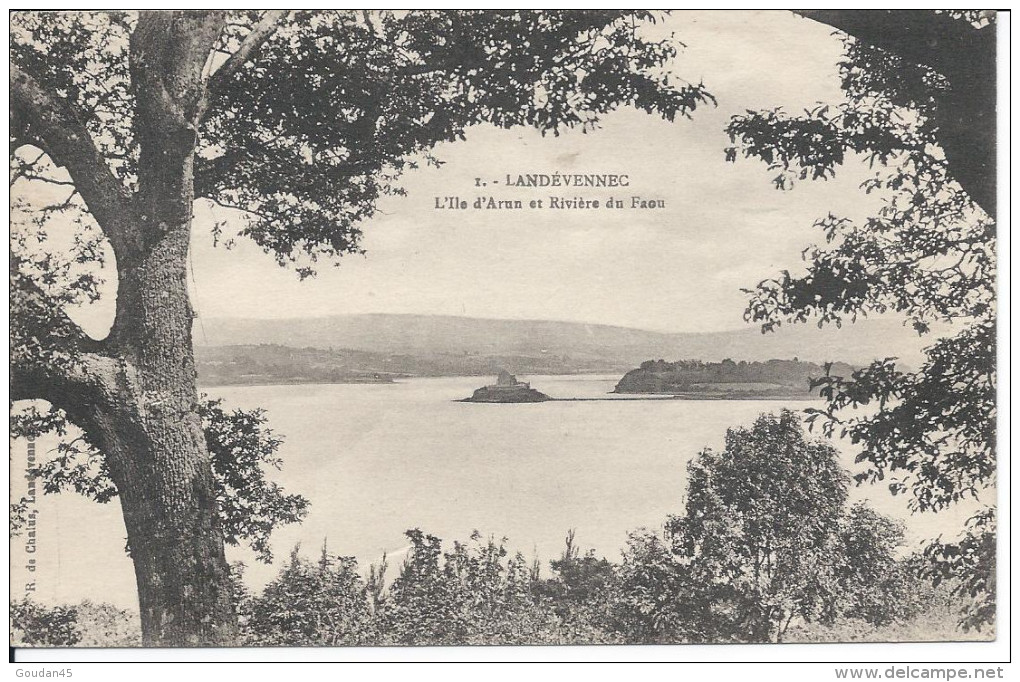 LANDEVENNEC - L'Ile D'Arun Et Rivière Du Faou - Landévennec