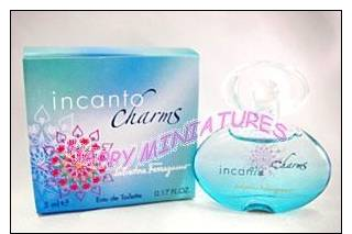 Salvatore Ferragamo INCANTO CHARMS EDT 5ml Mini Perfume MINIATURE - Miniatures Femmes (avec Boite)